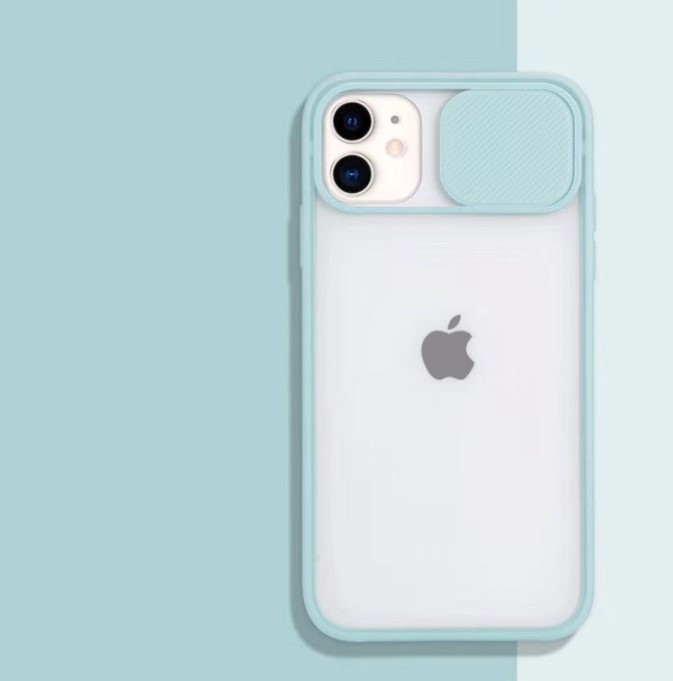 Zadní obal pro mobil Apple Iphone 12 modrá a průhledná