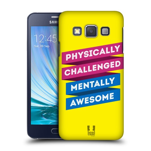 HEAD CASE plastové pouzdro na mobil Samsung Galaxy A3 nadpis motivace odolný