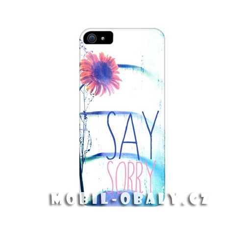 HEAD CASE Plastový obal na mobil Iphone 5/5S Květina modrá barva