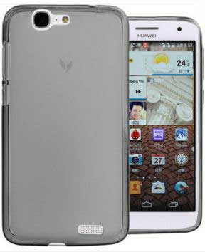 Silikonový obal SES na mobil Huawei Ascend G7 šedá barva silikon