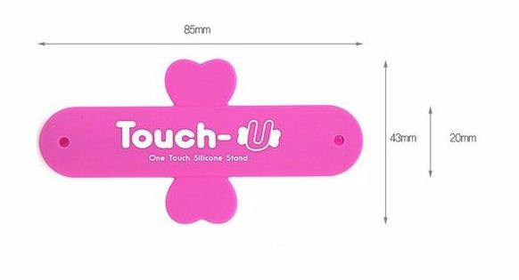 Mobilní nalepovací stojánek Touch-U růžová barva