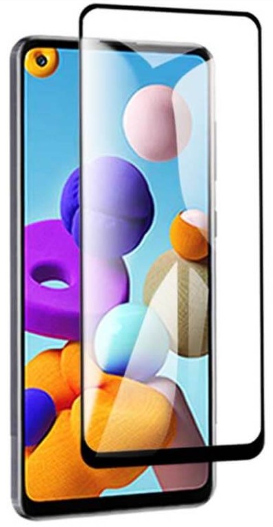 9D Tvrzené ochranné sklo pro mobil Samsung Galaxy A21s černé okraje