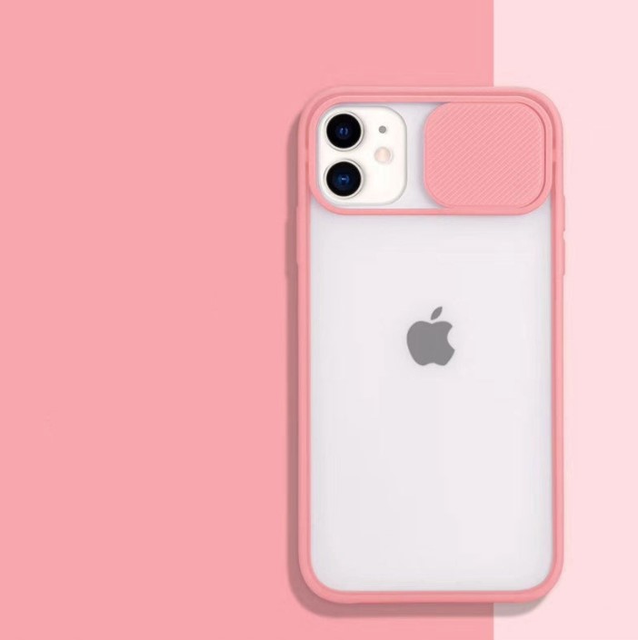 Zadní obal pro mobil Apple Iphone 12 PRO růžová a průhledná