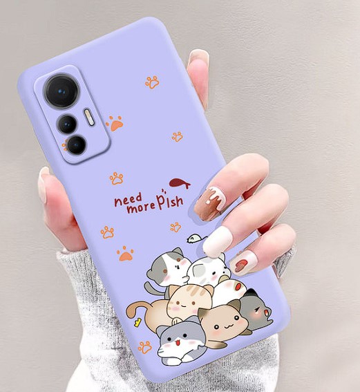 Silikonový obal, kryt pro mobil Xiaomi Redmi Note 12s roztomilé kočičky