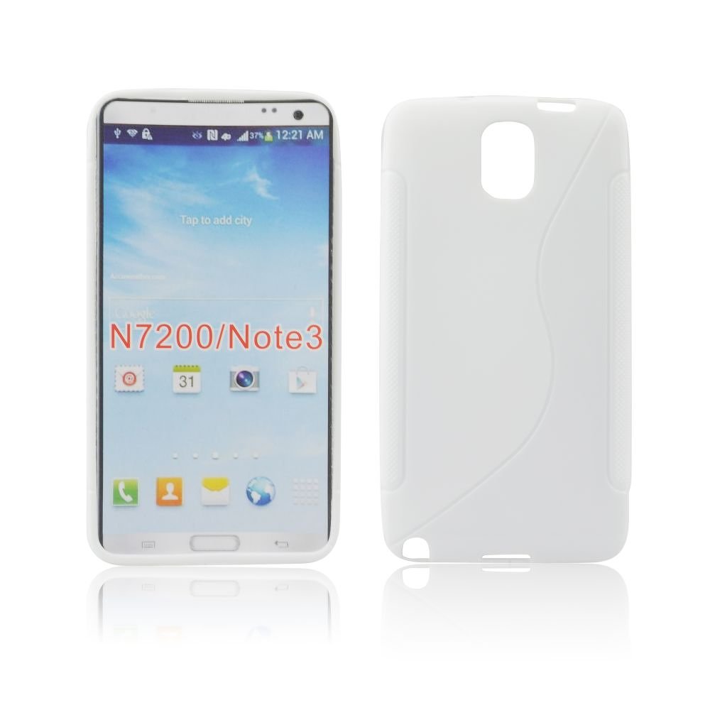 Obal S-line silikon Samsung Galaxy Note 3 bílý silikon