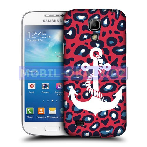 HEAD CASE pouzdro na mobil Samsung galaxy S4 mini námořncká kotva červená