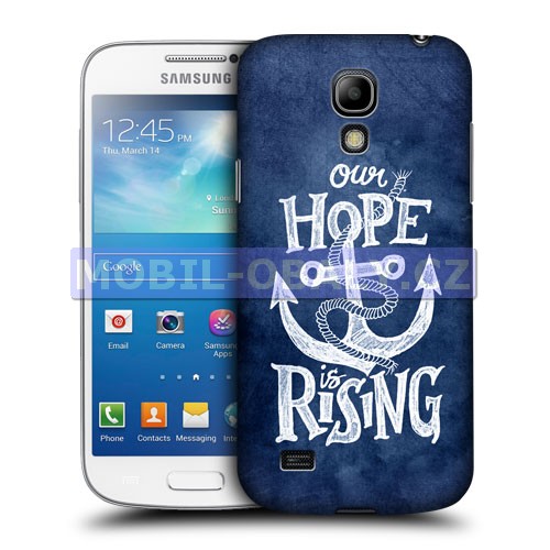 HEAD CASE pouzdro na mobil Samsung galaxy S4 mini námořncká kotva modrá naděje