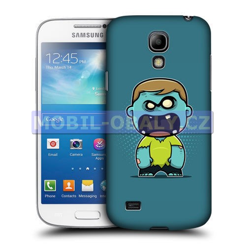 HEAD CASE pouzdro na mobil Samsung galaxy S4 mini modrá barva zombie
