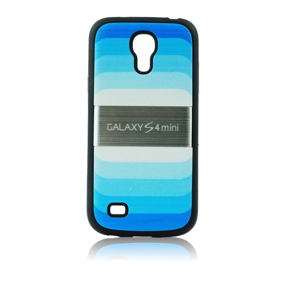 Obal BLUN na mobil Samsung galaxy S4 MINI i9195/i9190 modré pruhy