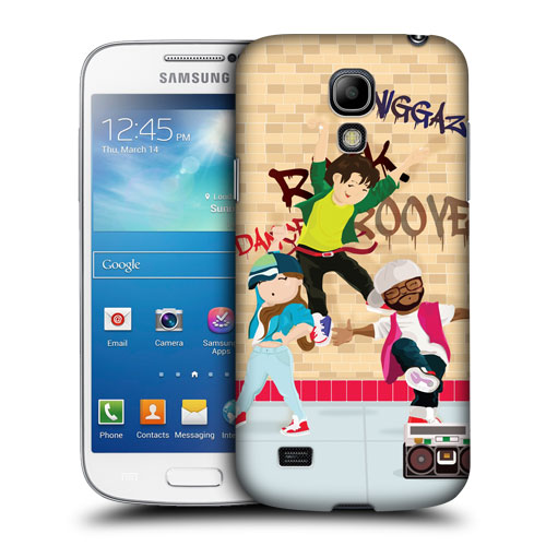 HEAD CASE pouzdro na mobil Samsung galaxy S4 mini taneční téma hip hop
