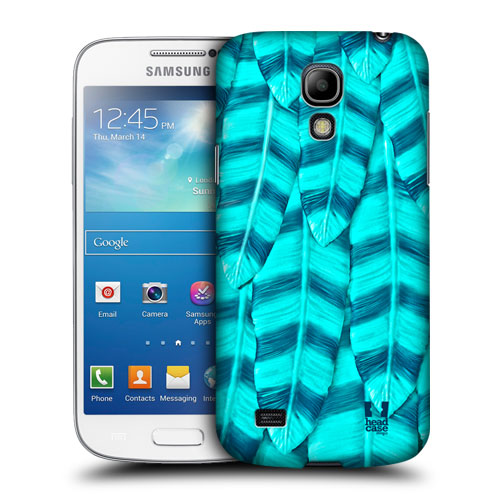 HEAD CASE pouzdro na mobil Samsung galaxy S4 mini modrá peříčka