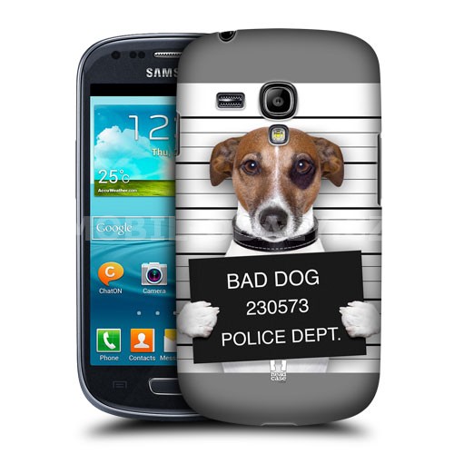 HEAD CASE pouzdro na mobil Samsung galaxy S3 mini legrační zvířátka pes u výslechu