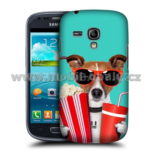 HEAD CASE pouzdro na mobil Samsung galaxy S3 mini legrační zvířátka pejsek v kině
