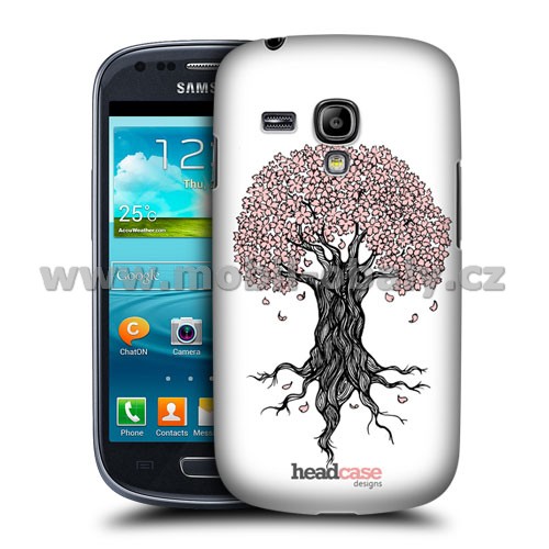 HEAD CASE pouzdro na mobil Samsung galaxy S3 mini kouzelné květiny růžový strom