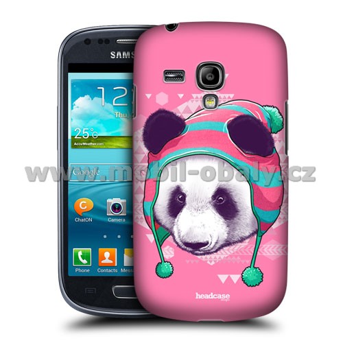 HEAD CASE pouzdro na mobil Samsung galaxy S3 mini kreslená zvířata růžová panda