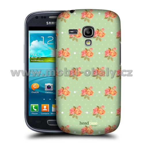 HEAD CASE pouzdro na mobil Samsung galaxy S3 mini květinový vzor jarní květiny