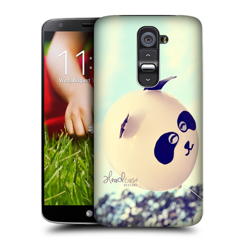 HEAD CASE pouzdro na mobil LG G2 vzor barevné balónky bílá PANDA