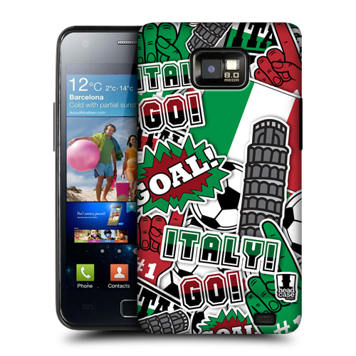 HEAD CASE obal na mobil Samsung Galaxy i9100 S2 mistrovství světa fotbal ITÁLIE