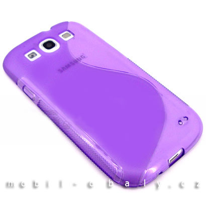 Pouzdro S-line na mobil Samsung Galaxy S3 / S3 NEO silikon fialová barva