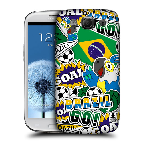 HEAD CASE obal na mobil Galaxy S3 i9300 mistrovství světa fotbal BRAZÍLIE