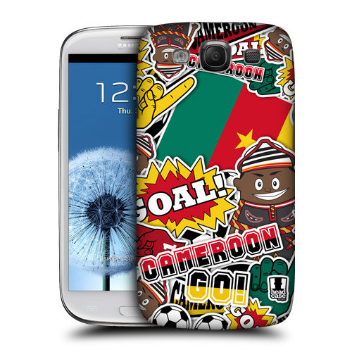 HEAD CASE obal na mobil Galaxy S3 i9300 mistrovství světa fotbal KAMERUN