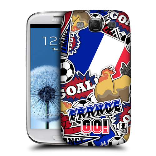 HEAD CASE obal na mobil Galaxy S3 i9300 mistrovství světa fotbal FRANCIE