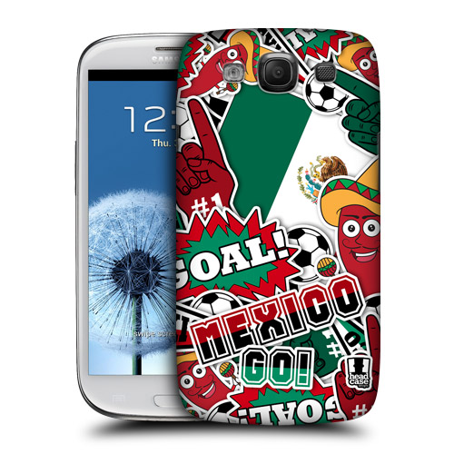 HEAD CASE obal na mobil Galaxy S3 i9300 mistrovství světa fotbal MEXIKO
