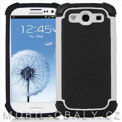 Pouzdro Shockproof na mobil Samsung Galaxy S3 / S3 NEO bílá outdoor