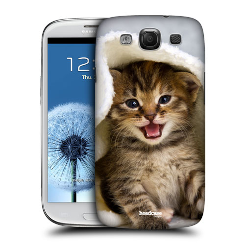 HEAD CASE obal na mobil Galaxy S3 i9300 kočičky roztomilé koťátko malý nezbeda