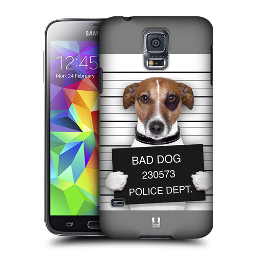 HEAD CASE obal na mobil Samsung Galaxy S5 vzor srandovní zvířátka pejsek ve vazbě