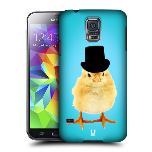 HEAD CASE obal na mobil Samsung Galaxy S5 vzor srandovní zvířátka pán Kuřátko