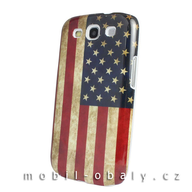 Obal Faceplate na mobil Samsung Galaxy S3 / S3 NEO pevný plast USA