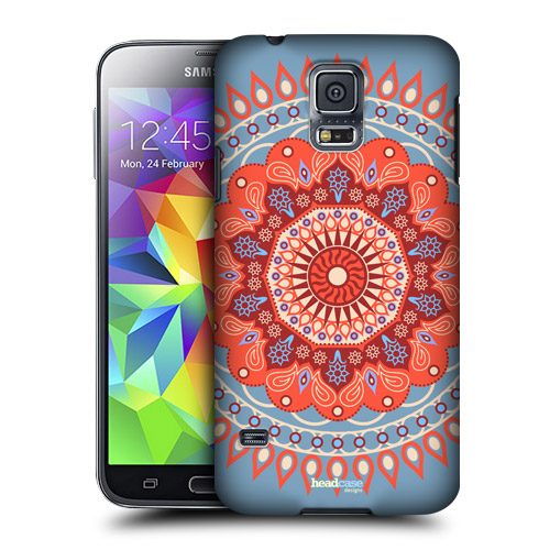 HEAD CASE obal na mobil Samsung Galaxy S5 vzor Mandala Indie barevný vzor