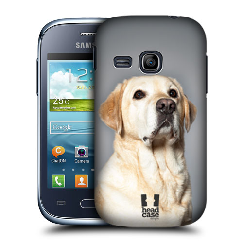 HEAD CASE pouzdro na mobil SAMSUNG GALAXY YOUNG S6310 Zvířátka Pejsci Labrador světlý foto
