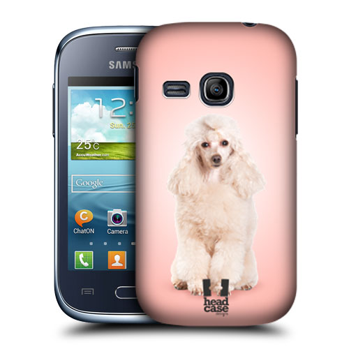 HEAD CASE pouzdro na mobil SAMSUNG GALAXY YOUNG S6310 Zvířátka Pejsci růžový pudl