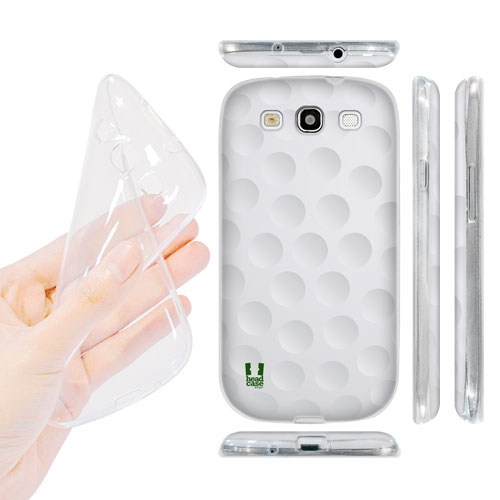 HEAD CASE silikonový obal na mobil Galaxy S3 i9300 golfový míček bílá barva