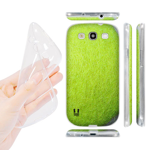HEAD CASE silikonový obal na mobil Galaxy S3 i9300 tenisový míček zelená žlutá barva