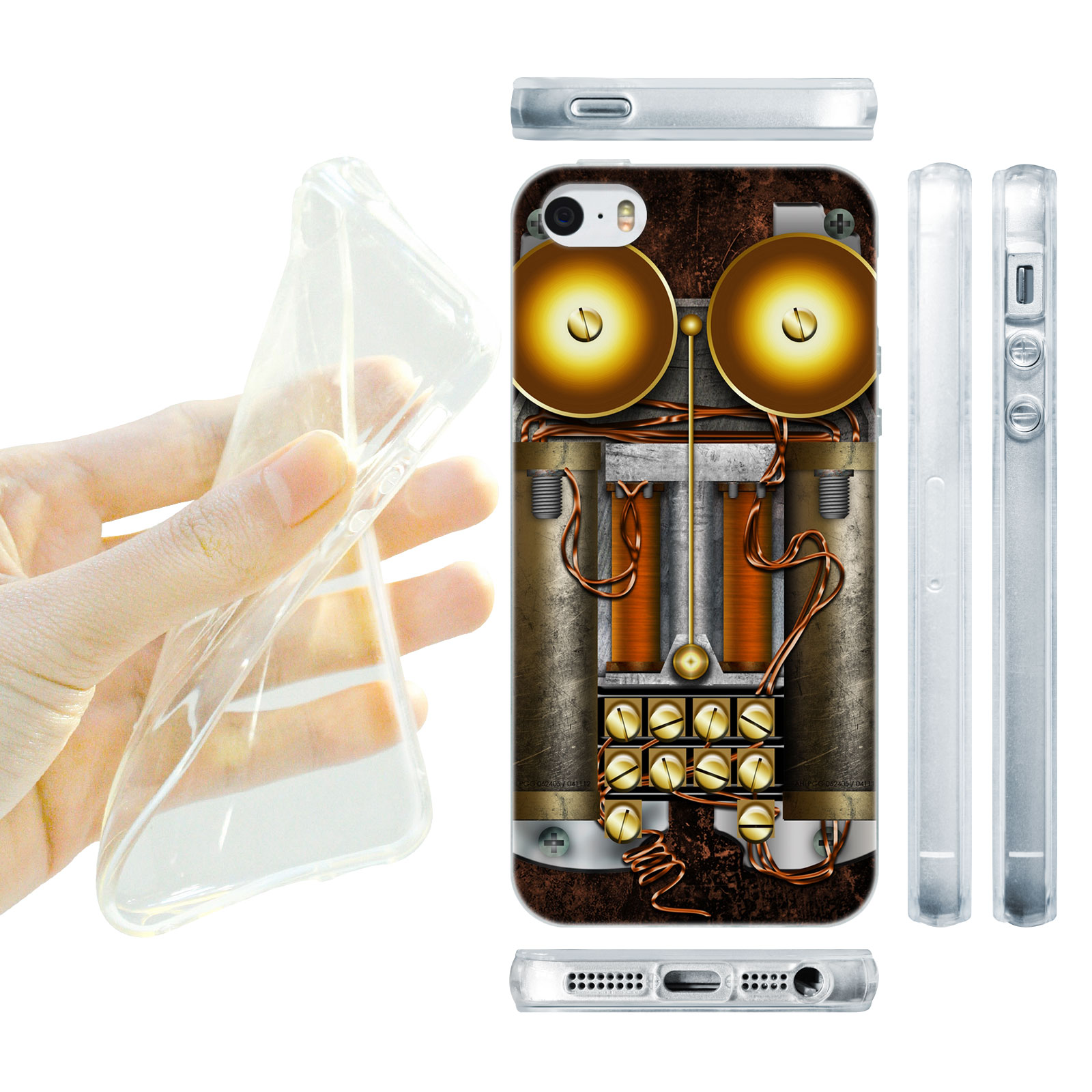 HEAD CASE silikonový obal na mobil Iphone 5/5S Vzor starodávný telefón