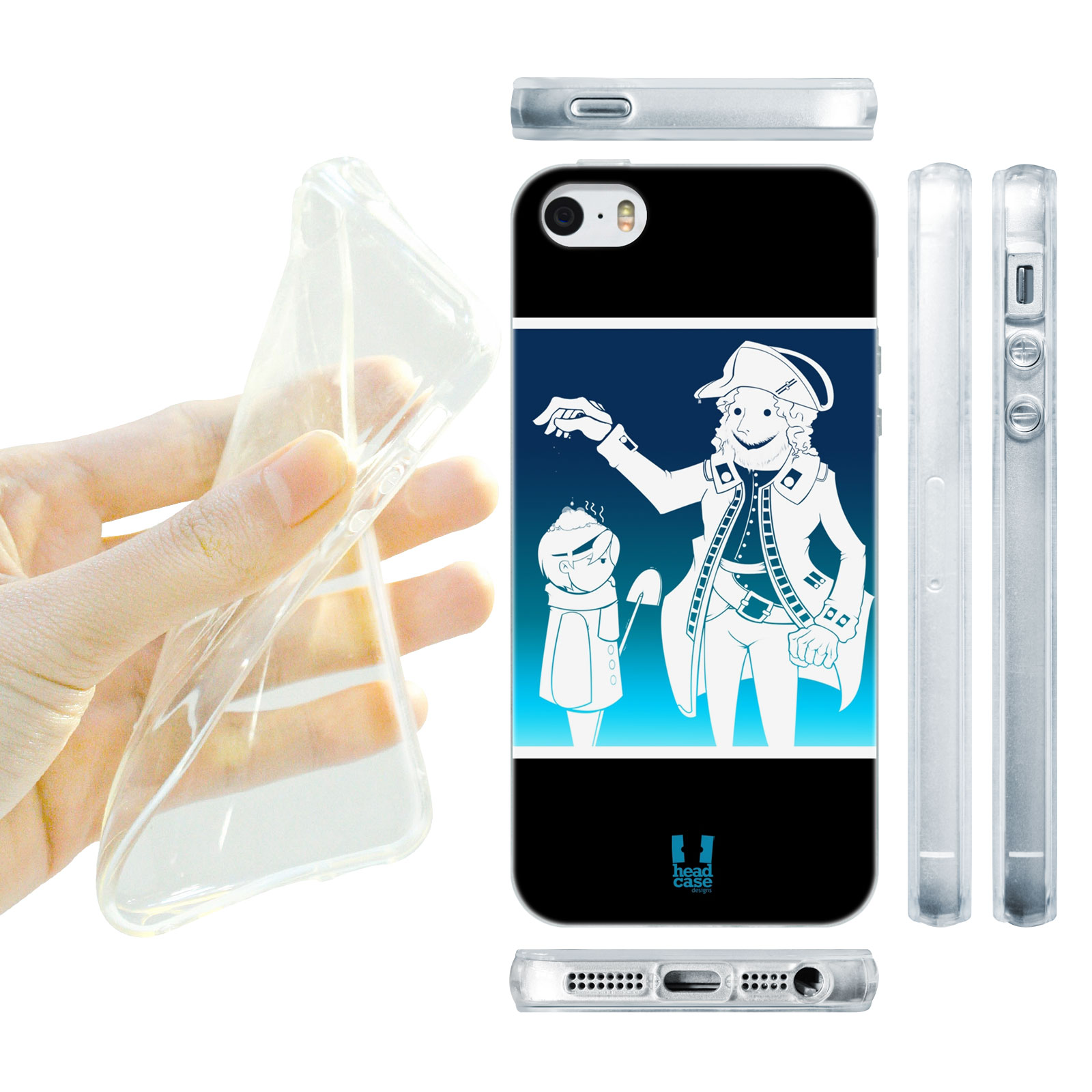 HEAD CASE silikonový obal na mobil Iphone 5/5S Vzor Vánoce Jack Frost
