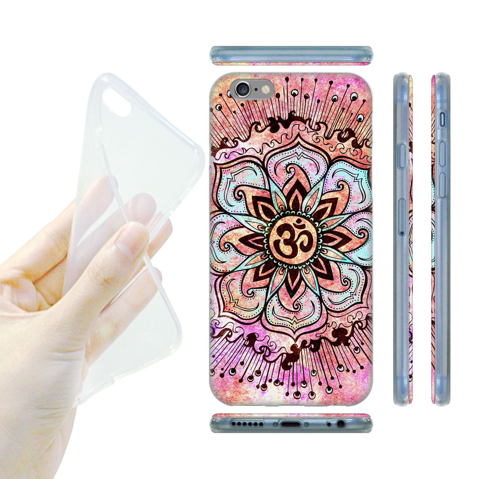 HEAD CASE Silikonový obal na mobil Iphone 6/6S indický růžový lotosový květ