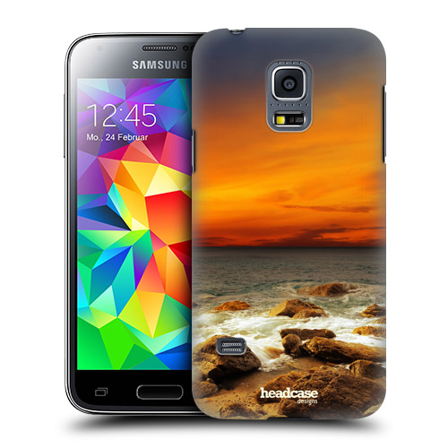 HEAD CASE obal na mobil Samsung galaxy S5 MINI G800 ostrov rudé moře skály