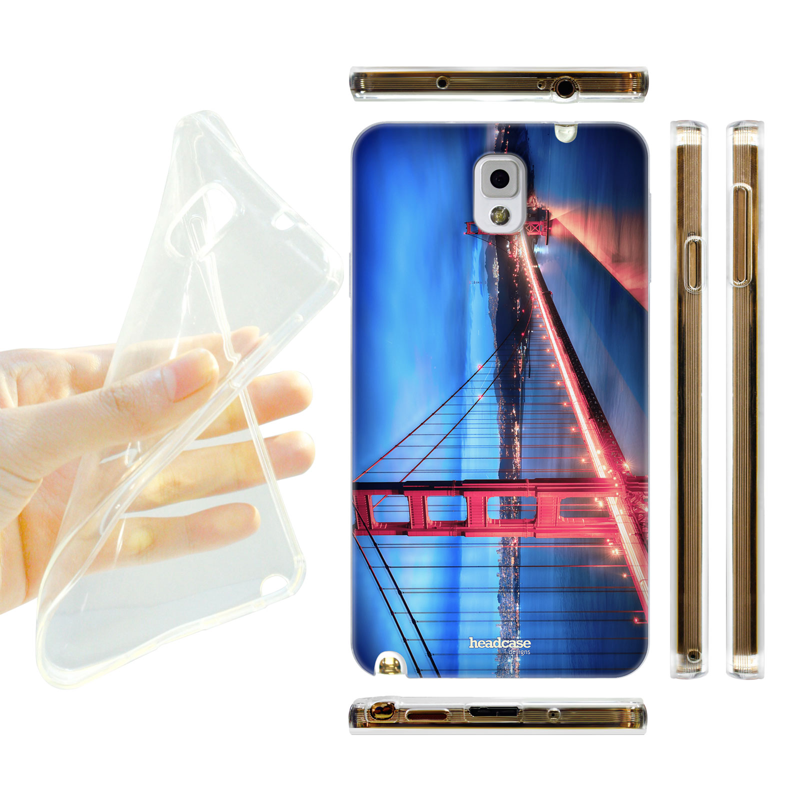 HEAD CASE silikonový obal na mobil Samsug Galaxy Note 3 Nádherná místa Most