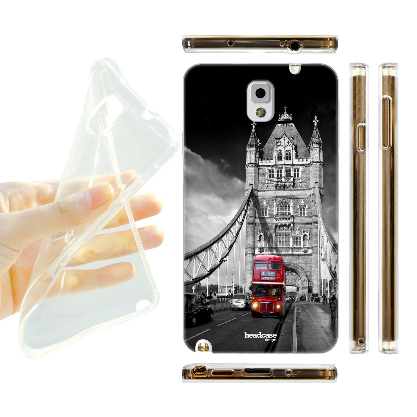 HEAD CASE silikonový obal na mobil Samsug Galaxy Note 3 Nádherná místa londýn