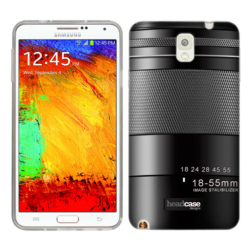 HEAD CASE silikonový obal na mobil Samsug Galaxy Note 3 objektiv 1