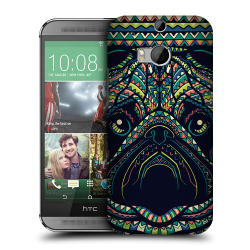 HEAD CASE obal na mobil HTC ONE M8 Azték zvíře mopsík