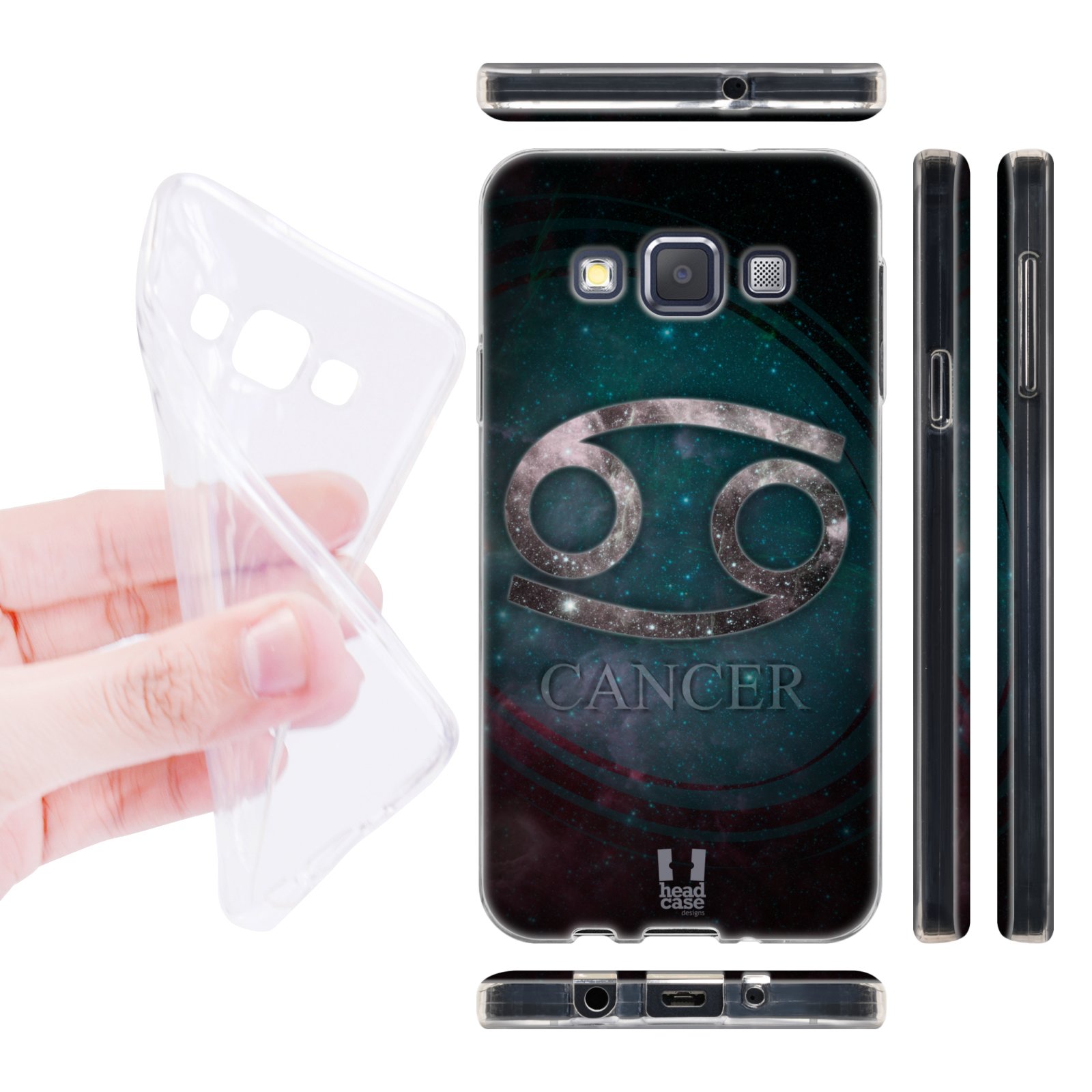 Head Case silikonové pouzdro na mobil Samsung galaxy A3 znamení horoskop Rak