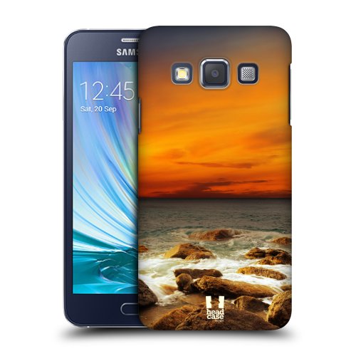 HEAD CASE plastové pouzdro na mobil Samsung Galaxy A3 pláž skály