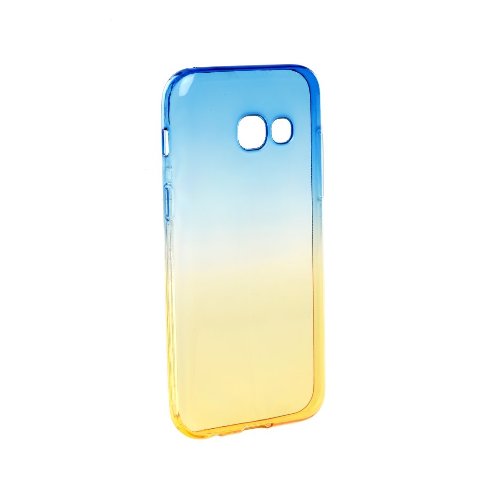 Obal, kryt na mobil Samsung Galaxy A3 2017 Forcell Ombre modrá a žlutá