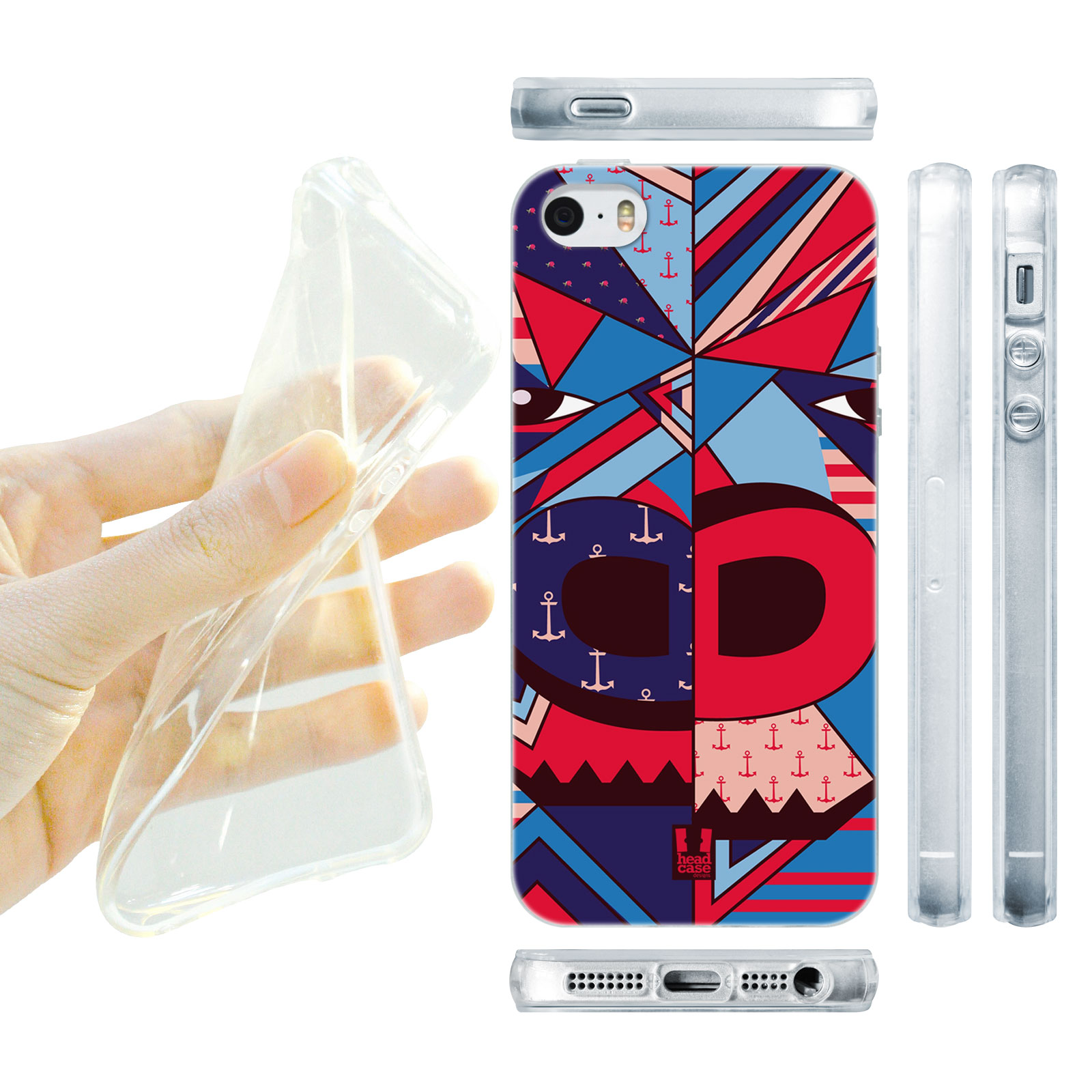HEAD CASE silikonový obal na mobil Iphone 5/5S zvířata abstraktní gorila