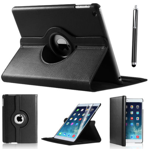 Pouzdro 360 DEGREE na tablet Apple iPad 2,3,4 černá barva + fólie zdarma